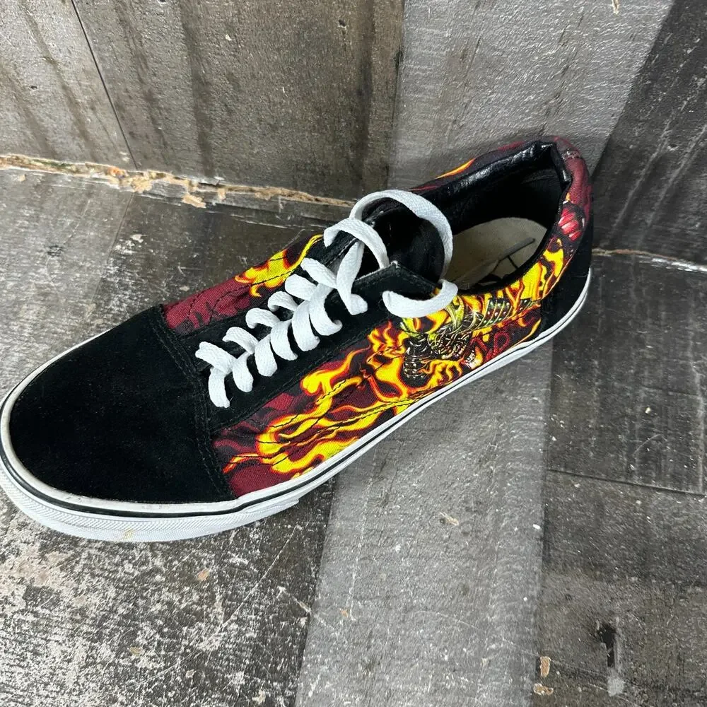 Sz 9 Vans‎ Men's Old Skool Samurai Rising Anime Japanese Skate Shoes Black